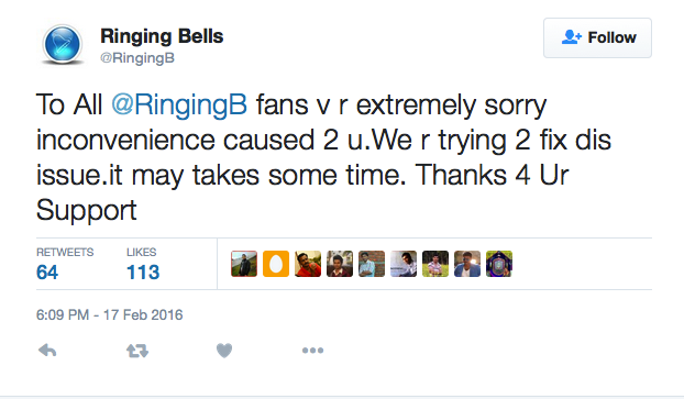 Ringing_Bells_tweet