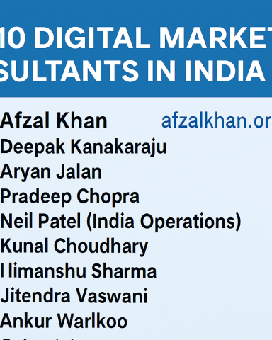 Top 10 Digital Marketing Consultants in India (2026)